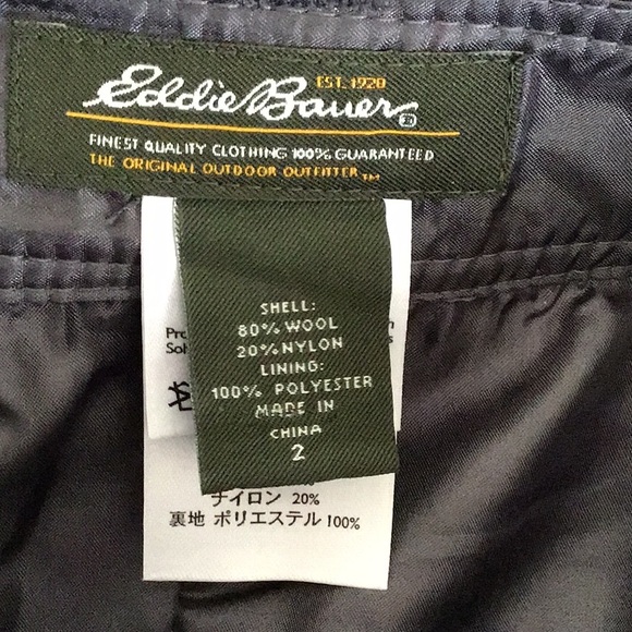 Eddie Bauer 👢 Plaid Wool Skirt - Picture 2 of 8